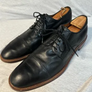 BLAKE MCKAY Cap-toe lace-up leather dress shoes, Size 11, GUC