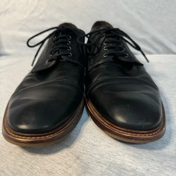 BLAKE MCKAY Cap-toe lace-up leather dress shoes, Size 11, GUC