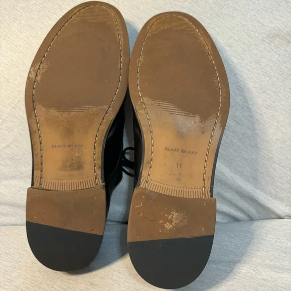 BLAKE MCKAY Cap-toe lace-up leather dress shoes, Size 11, GUC