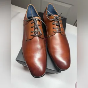Blake McKay Fairfax Men’s Oxford Brown Dress Shoes