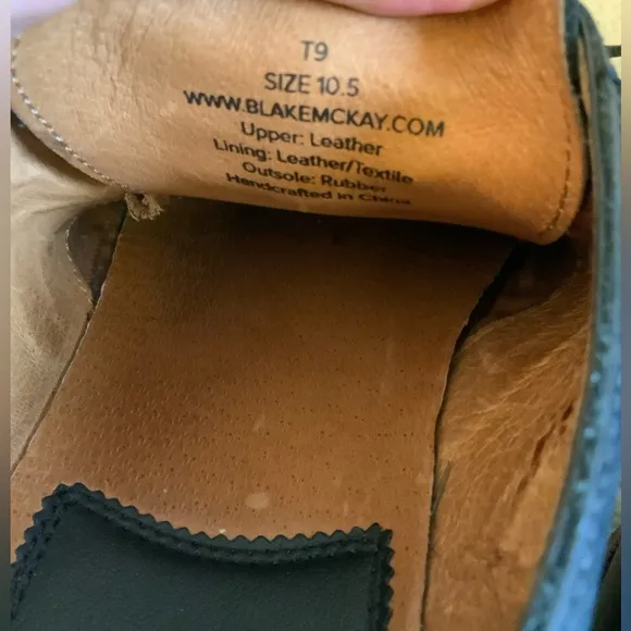 BLAKE MCKAY T9 MENS LEATHER OXFORD DRESS SHOES