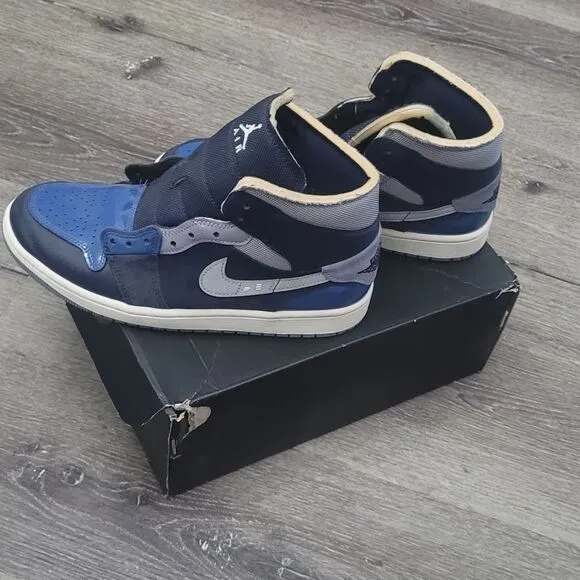 Blue and Black Nike Jordan Crafts size 8