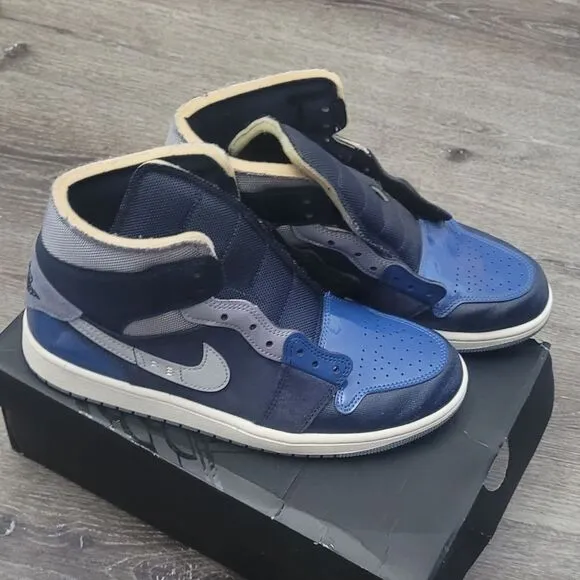 Blue and Black Nike Jordan Crafts size 8