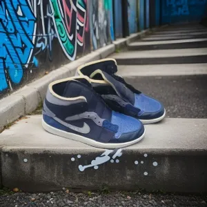 Blue and Black Nike Jordan Crafts size 8