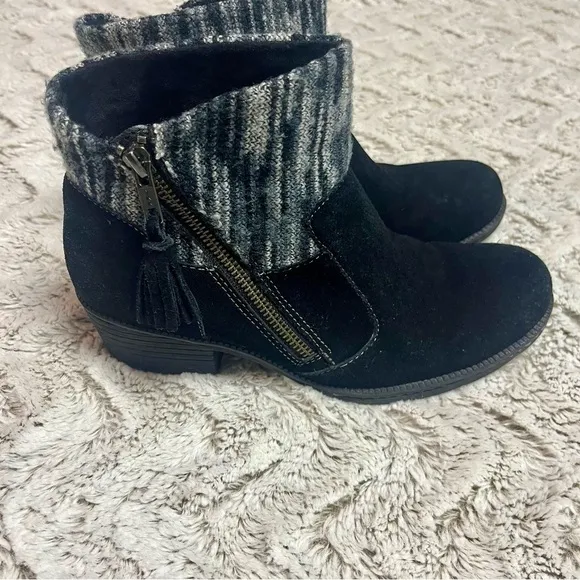B.O.C. Black Suede Bohemian Boots Size 7.5