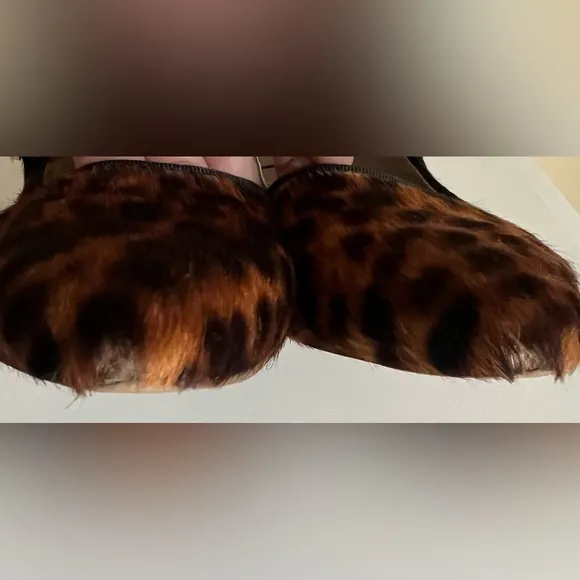 Boden Rosabel Leopard Calf Hair Pointed Toe.  Size 40