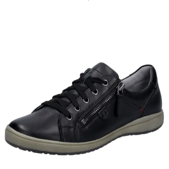 BOGO Josef Seibel Black Leather Classic Dress Sneakers Trainers Work Shoes 8.5