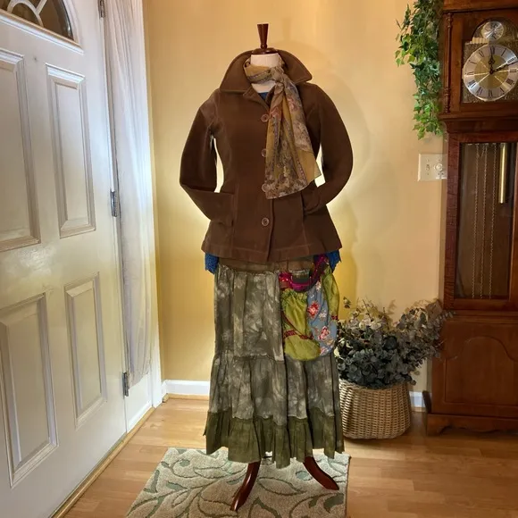 Boho Cottage handmade skirt, women’s size Large