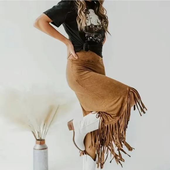 Boho Festival Canyon Road Maxi Skirt