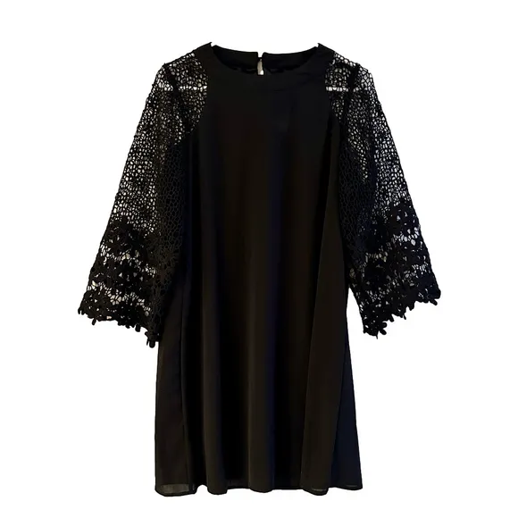 Boho Tunic Dress, Casual Crewneck Half Sleeve, NEW, Women’s Size Large