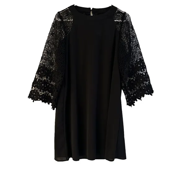 Boho Tunic Dress, Casual Crewneck Half Sleeve, NEW, Women’s Size Large