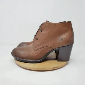 Born Boots Womens 9 Fina Brown Lace Up Victorian Cottagecore Boho Ankle Bootie