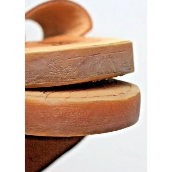 Born Hinti Slides Womens Size 8M Brown Sandal Slides Slip On Toe Loop Flats