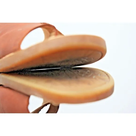 Born Hinti Slides Womens Size 8M Brown Sandal Slides Slip On Toe Loop Flats