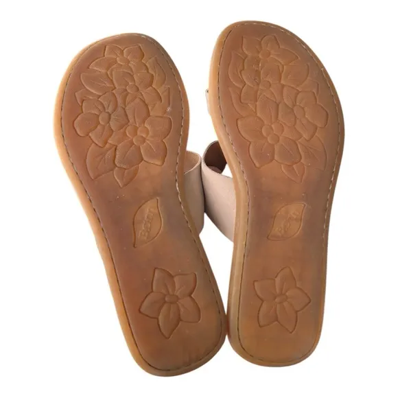 Born Veda Leather Comfort Slide Sandals Women’s Size 9 EC