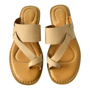Born Veda Leather Comfort Slide Sandals Women’s Size 9 EC