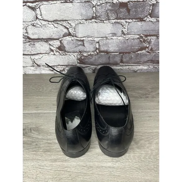 Boss Hugo Boss Black Leather Wingtip Oxfords Dress Shoes Men's Sz 12M US/45EU