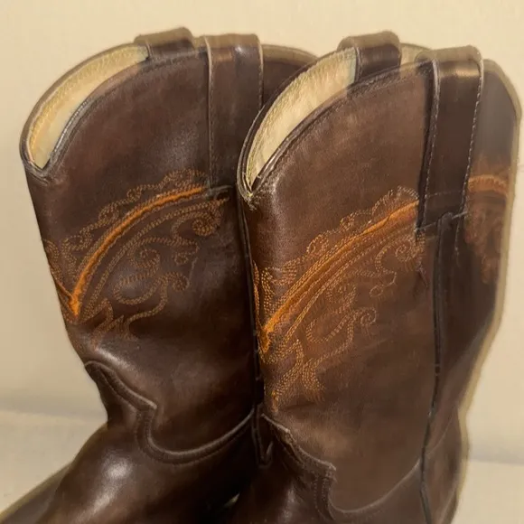 Botas Artillero Vintage Brown‎ Cowboy Boots Women’s Size 8