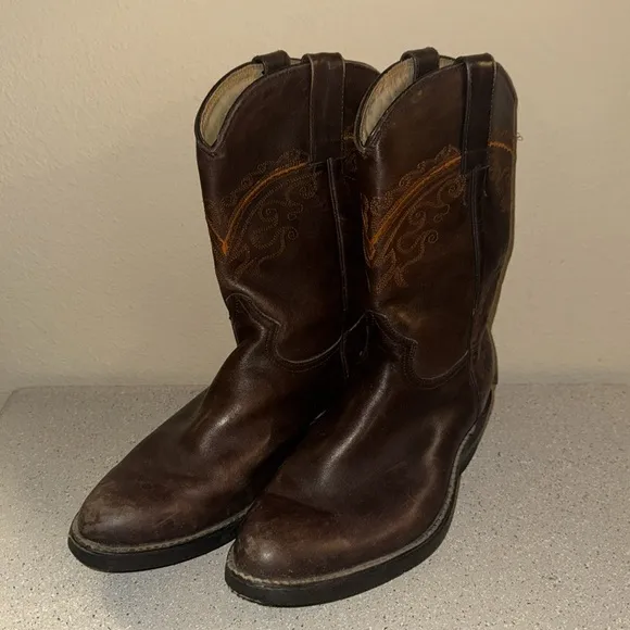 Botas Artillero Vintage Brown‎ Cowboy Boots Women’s Size 8