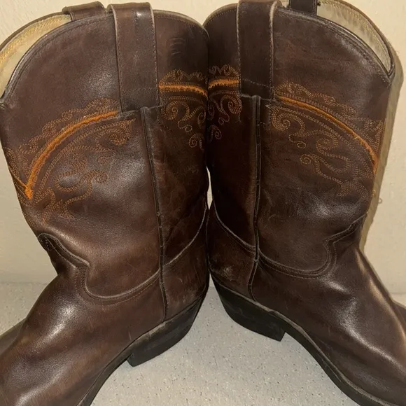 Botas Artillero Vintage Brown‎ Cowboy Boots Women’s Size 8