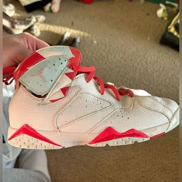 Boys Air Jordan 7 Retro Topaz Mist Shoes