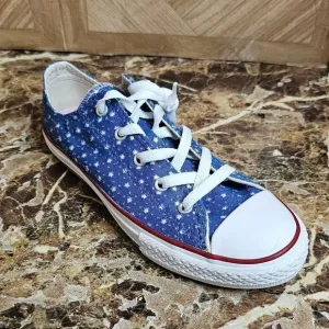 Brand New Converse women's All-Star fashion blue shoes size  4.5.    044
