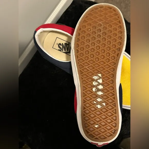 Brand New VANS Era Rally Color Block Red Black Yellow Men 6 Women 7.5 NWT
