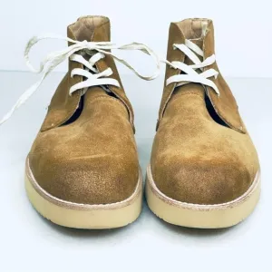 BRAND NEW VIBRAN brown suede casual lace up shoes men's 8.5 brown