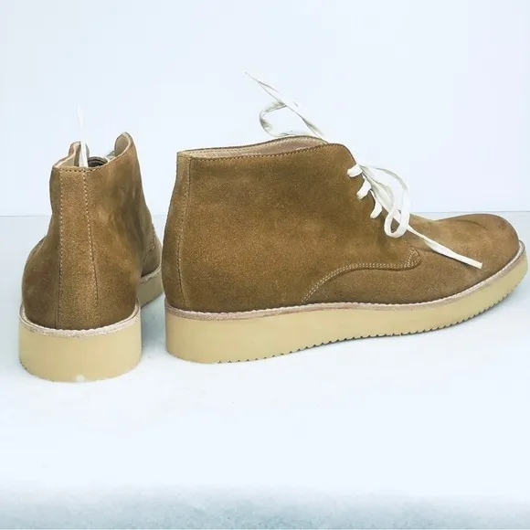 BRAND NEW VIBRAN brown suede casual lace up shoes men's 8.5 brown