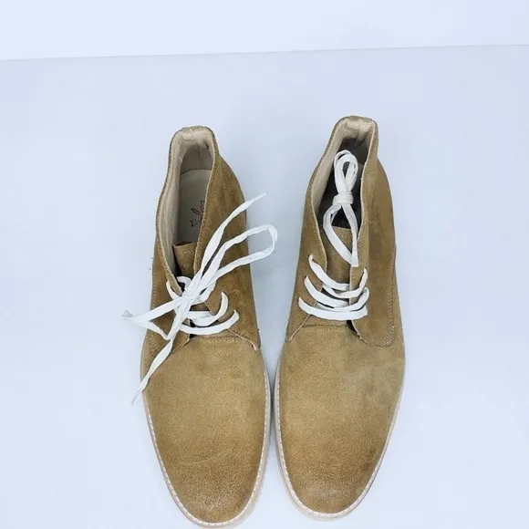 BRAND NEW VIBRAN brown suede casual lace up shoes men's 8.5 brown