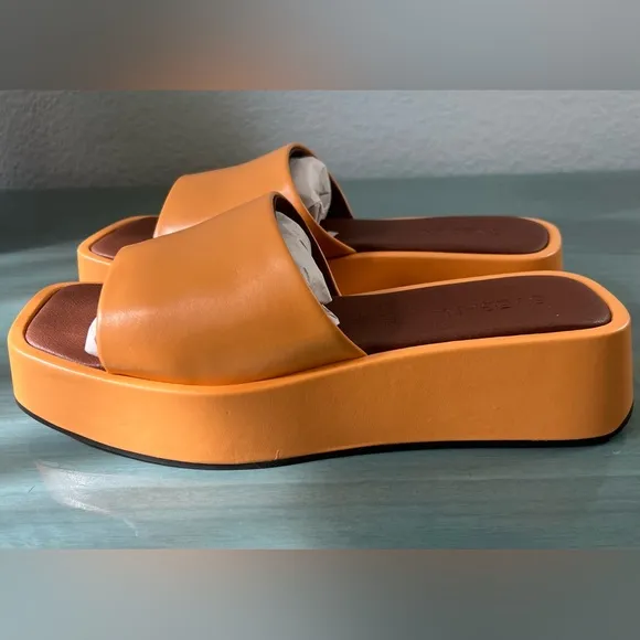 Brand New with box/never been worn. Alohas Janice Spicy Orange Sandals