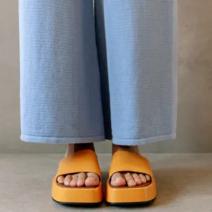 Brand New with box/never been worn. Alohas Janice Spicy Orange Sandals
