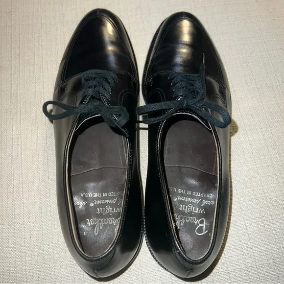 Breather Wright Arch Preserver Split Toe Derby Men’s 10C Black Leather 509083B