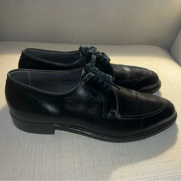 Breather Wright Arch Preserver Split Toe Derby Men’s 10C Black Leather 509083B