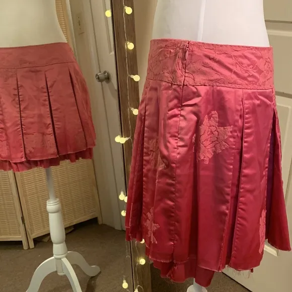 Brenda Knight Godet Lace Mini Skirt Free People