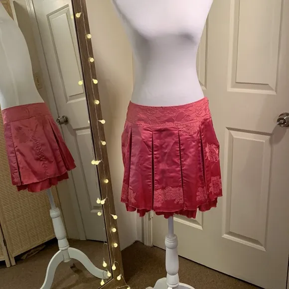Brenda Knight Godet Lace Mini Skirt Free People