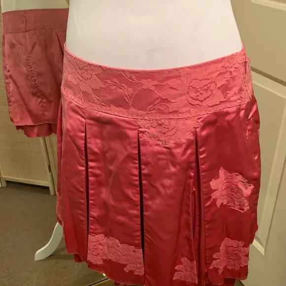 Brenda Knight Godet Lace Mini Skirt Free People