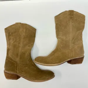 Bronx Dirty Suede Color Pull On Linux Western Women's Boots Style 13291 US 10