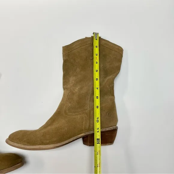 Bronx Dirty Suede Color Pull On Linux Western Women's Boots Style 13291 US 10