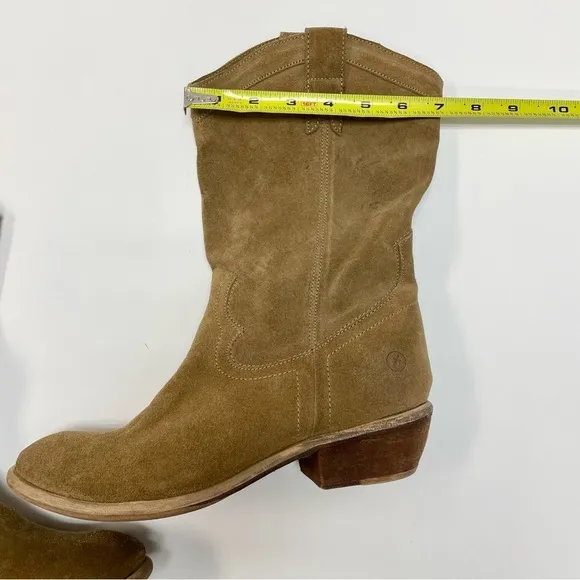 Bronx Dirty Suede Color Pull On Linux Western Women's Boots Style 13291 US 10