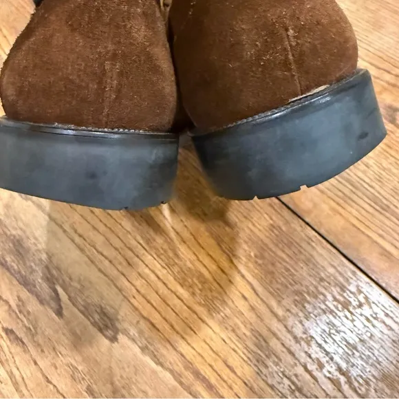 Bruno Magli Marcello Suede Oxfords Leather Gore Tex Shoes Brown Men 11.5 Italy