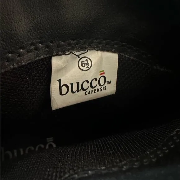 Bucco Black Western Cowgirl Booties Size 6.5