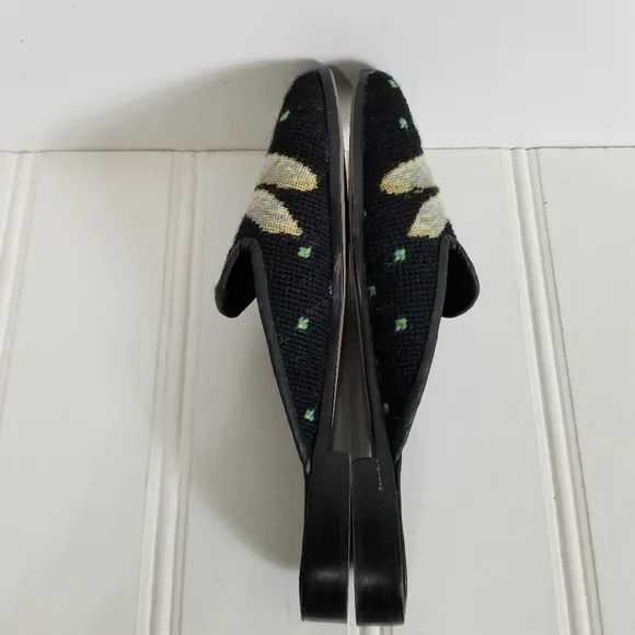 ByPaige Dragonfly Needlepoint Mule Shoes