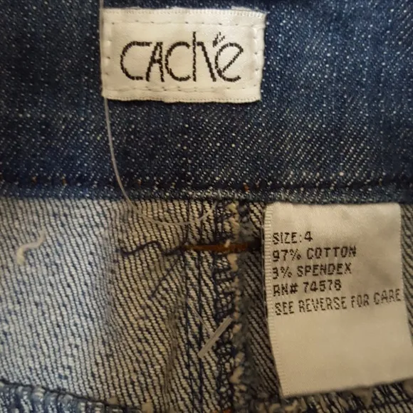 CACHE Vintage Denim Mini Skirt NWT