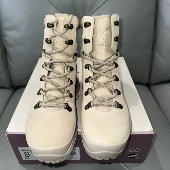 Calia By Carrie Underwood Ella Lace Up Boot Size 8.5 Ivory Street Wear New