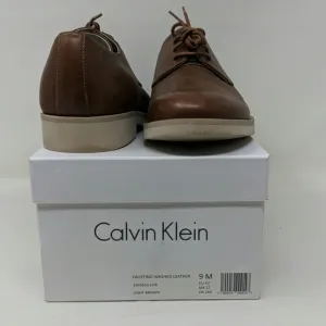 Calvin Klein Faustino Washed Leather Oxfords