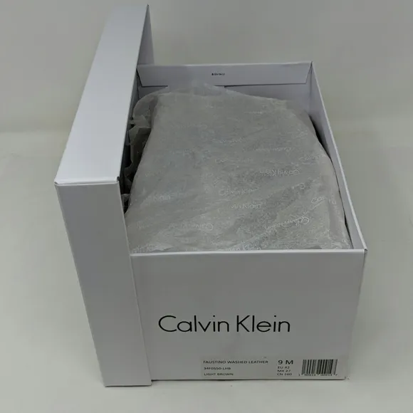 Calvin Klein Faustino Washed Leather Oxfords