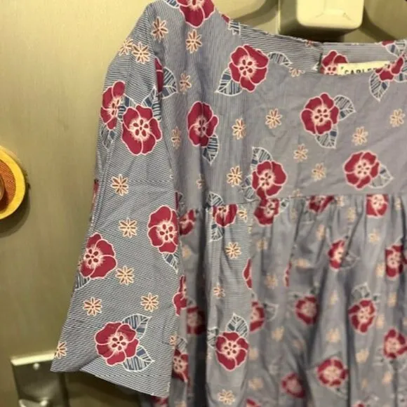 Carleen Boho Floral Tunic Dress