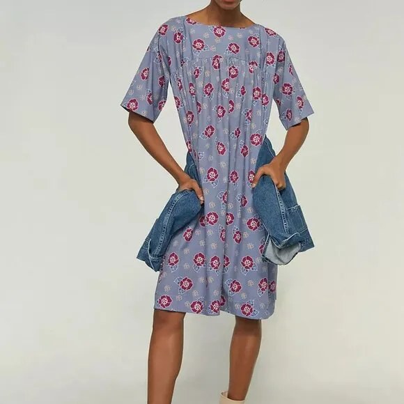 Carleen Boho Floral Tunic Dress