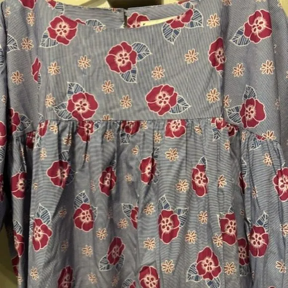 Carleen Boho Floral Tunic Dress